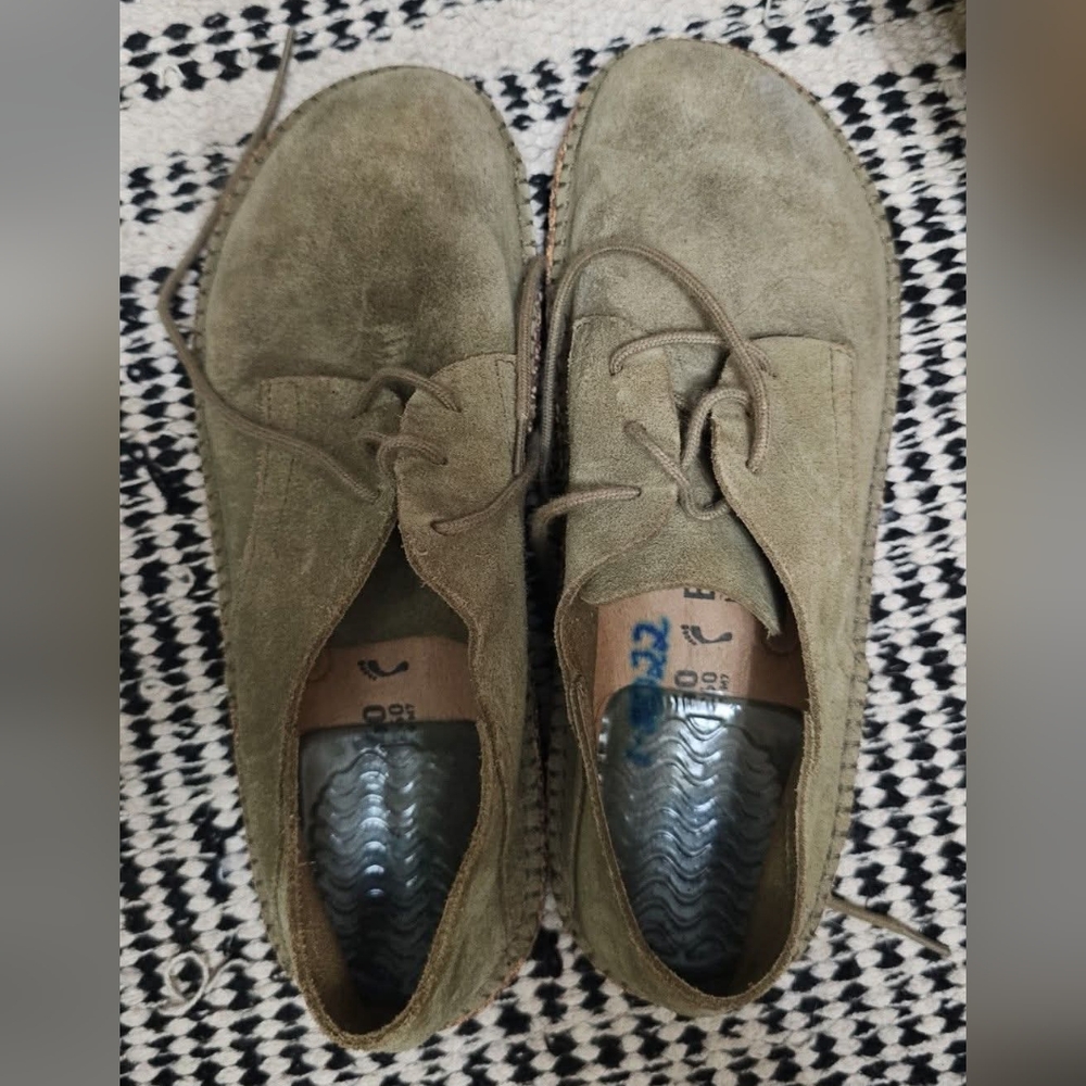 Women's Olive Suede Shoes